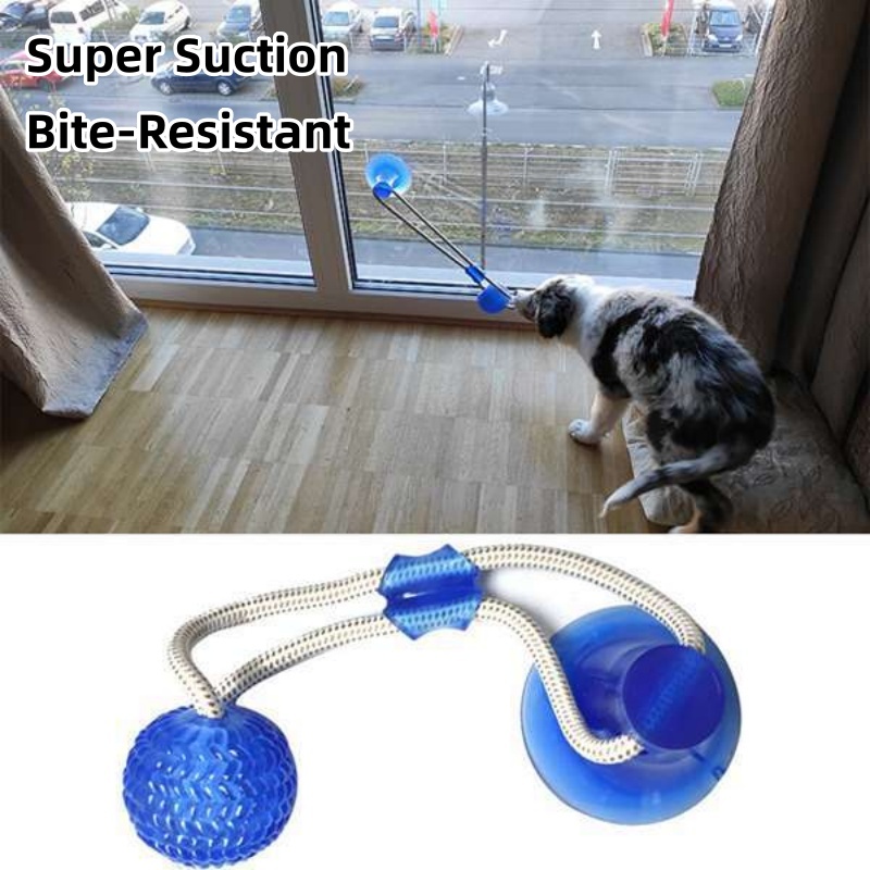 Pet Dental Chew Toy - لعبة شفط متينة للكلاب، كرة مضغ