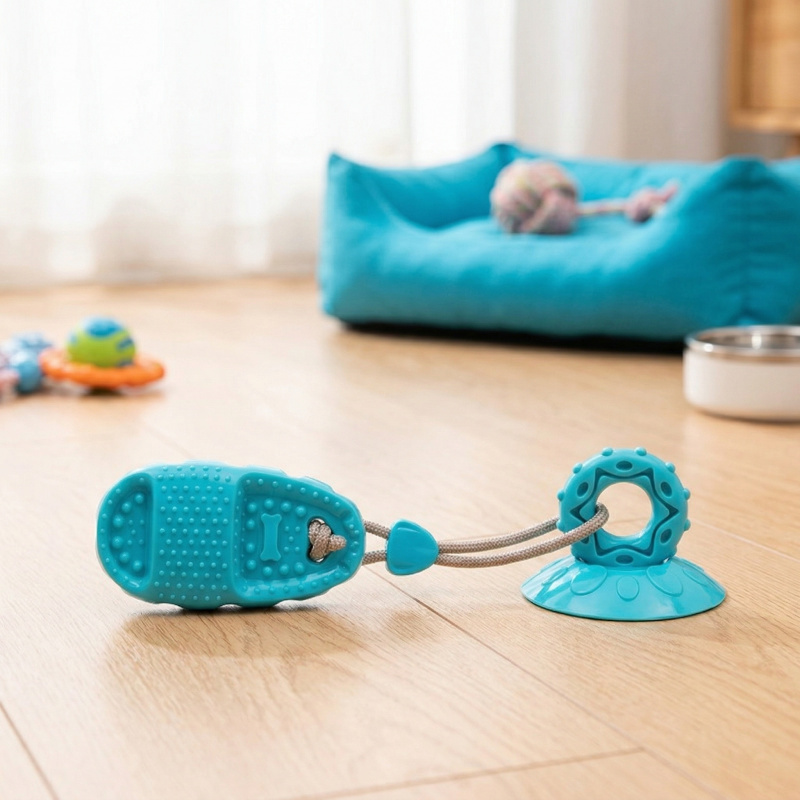 Pet Dental Chew Toy - لعبة مضغ للكلاب مع كأس شفط،