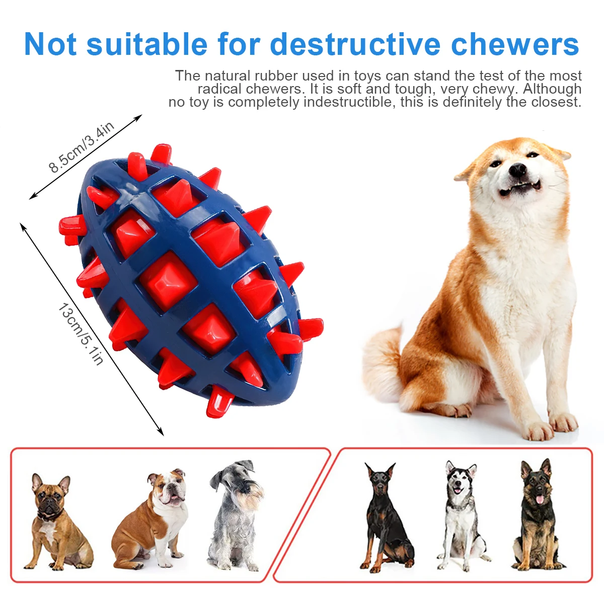 لعبة مضغ للكلاب ، كرة تفاعلية  - مراجعة Pet Dental Chew Toy وسعره