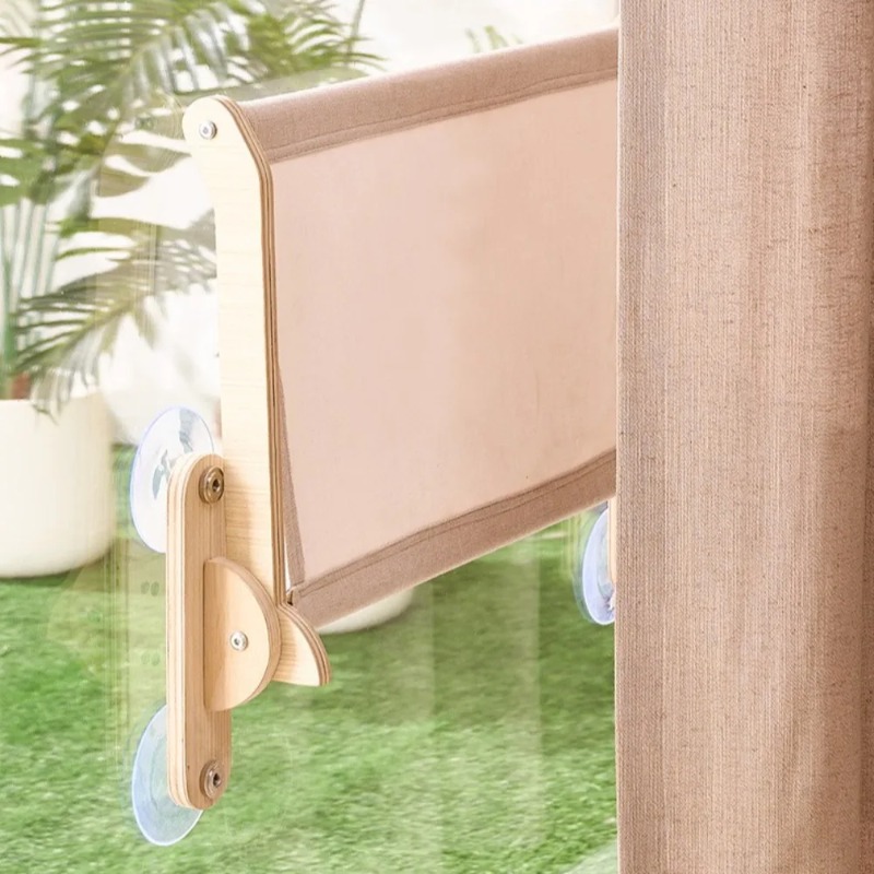 منصة نافذة للقطط بإطار خشبي لل - مراجعة Cat Window Perch وسعره