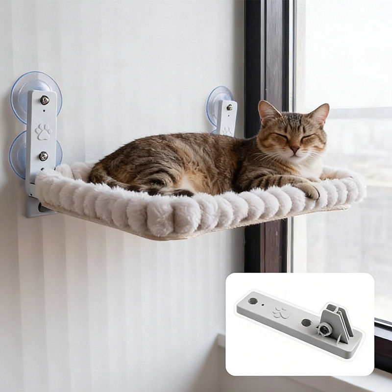 أرجوحة نافذة للقطط مع أكواب شف - مراجعة Cat Window Perch وسعره
