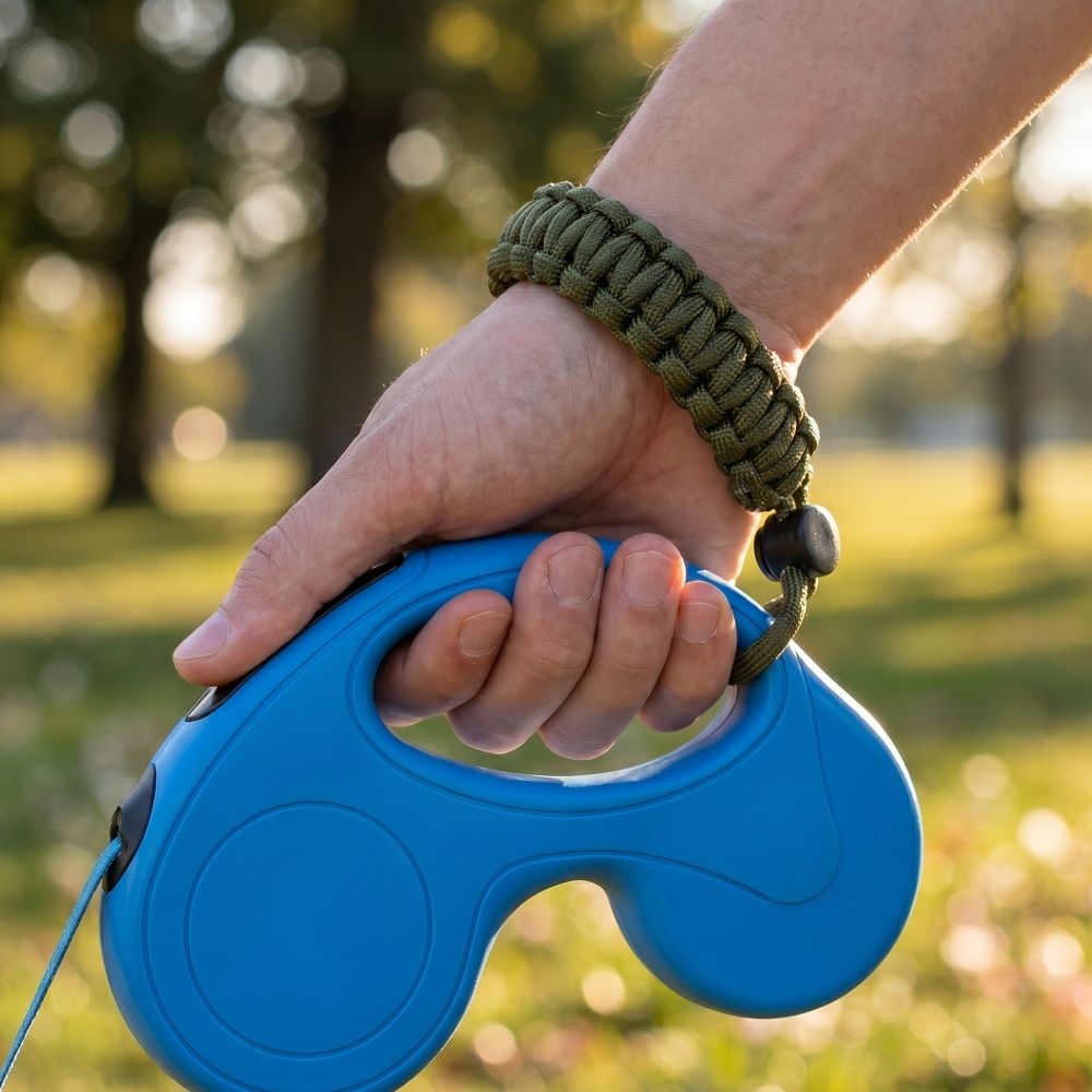 حزام معصم قابل للتعديل لمقود ا - مراجعة Retractable Dog Leash وسعره