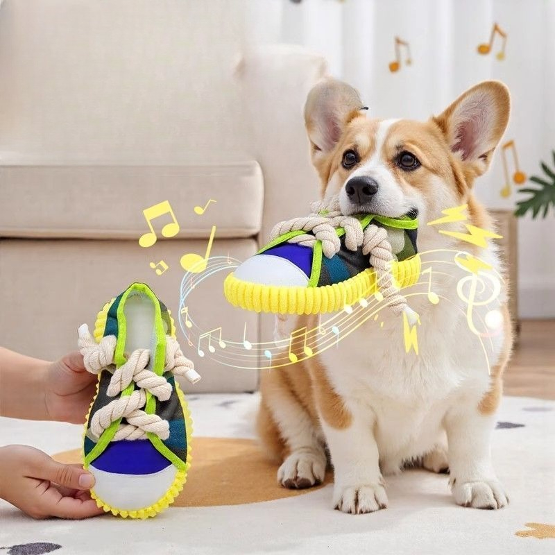 لعبة صرير للكلاب على شكل شبشب  - مراجعة Pet Dental Chew Toy وسعره